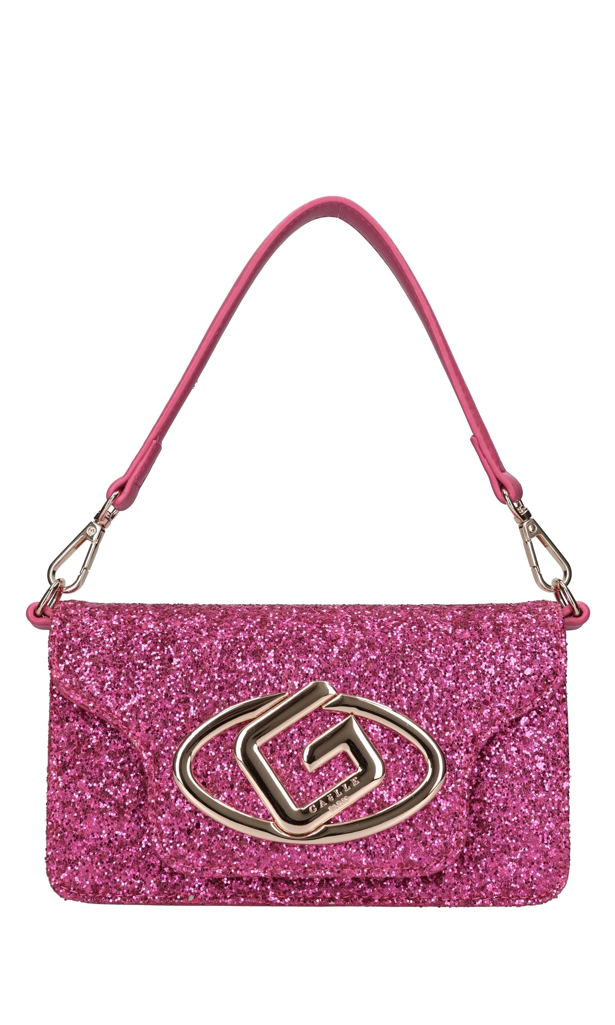Borsa in ecopelle e glitter 