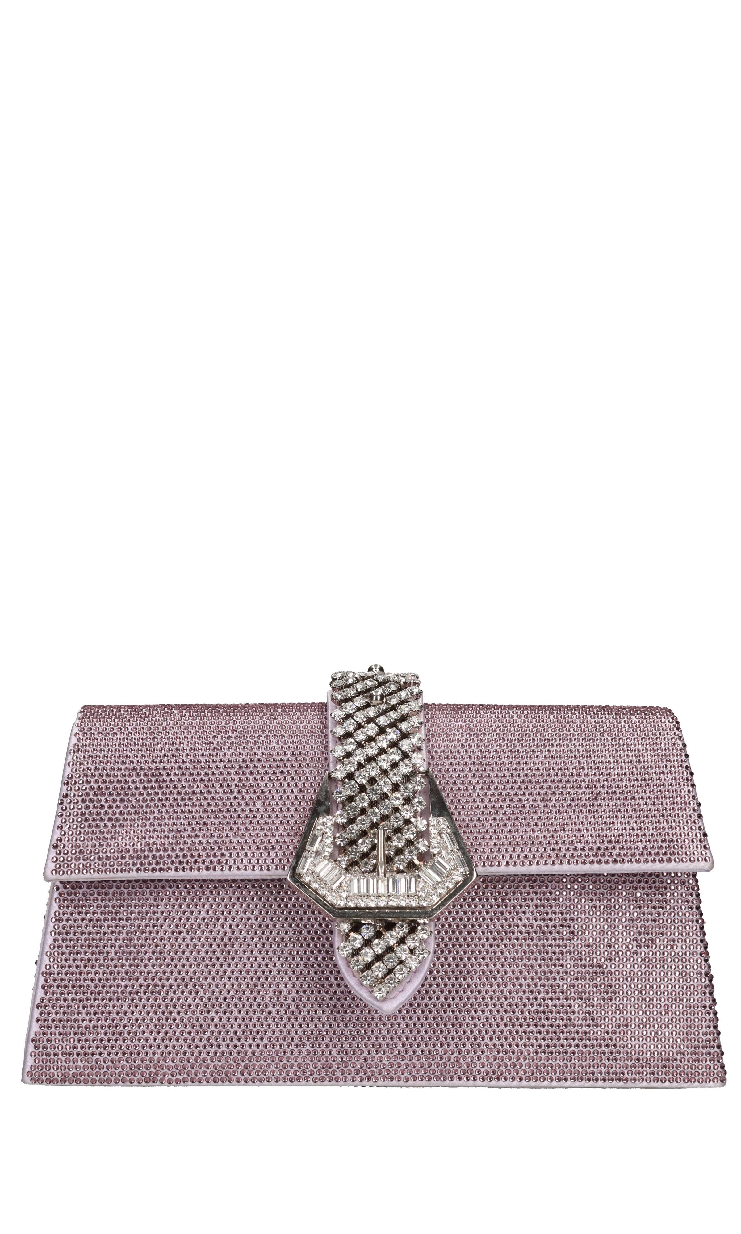 Borsa modello JADE in tessuto e strass 