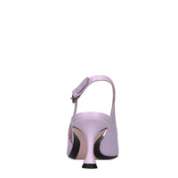Décolléte slingback in pelle 