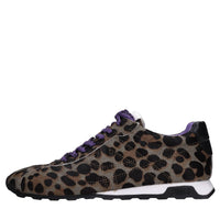 Sneakers in cavallino leopardata 