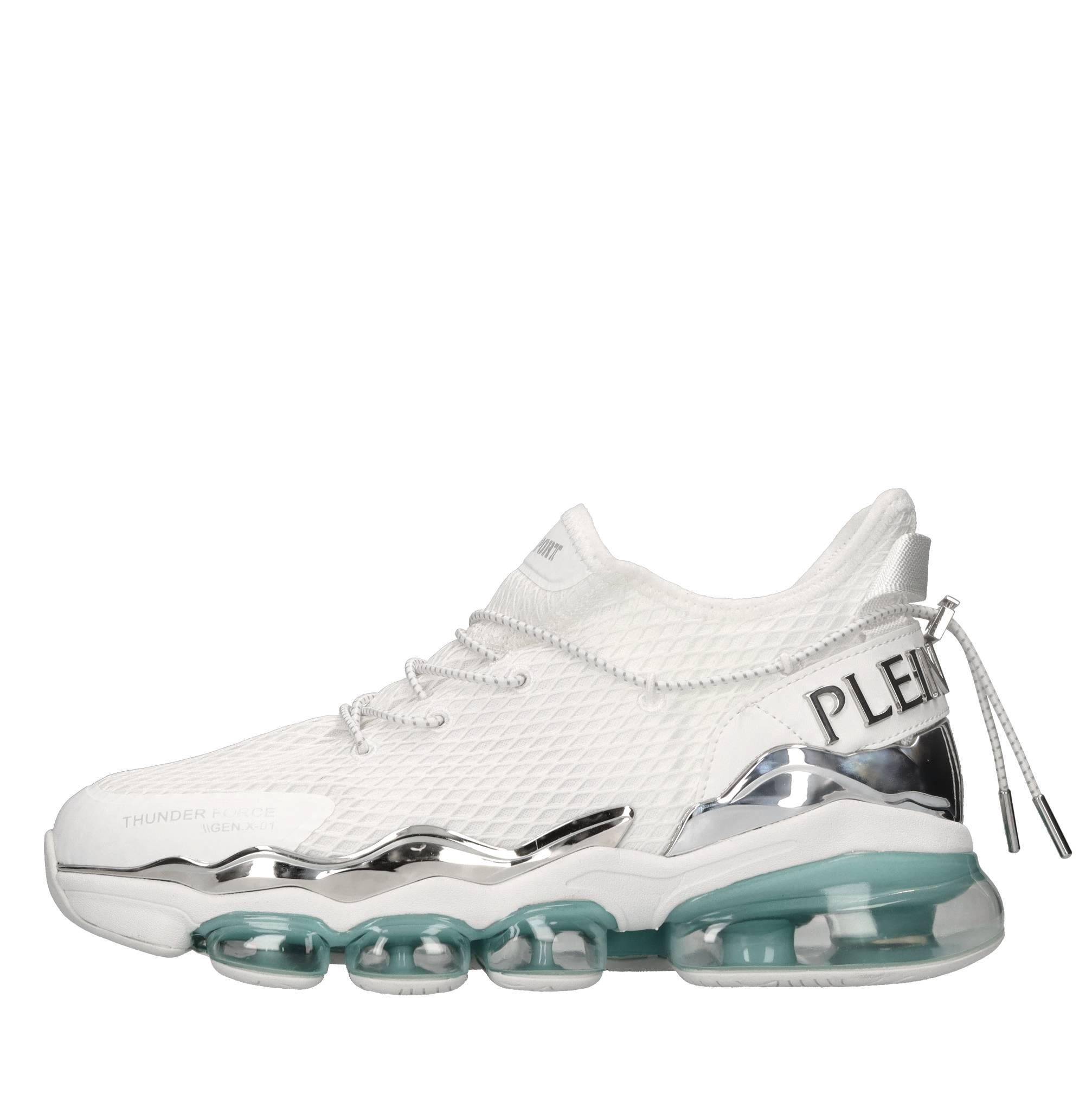 Sneakers in ecopelle e tessuto 