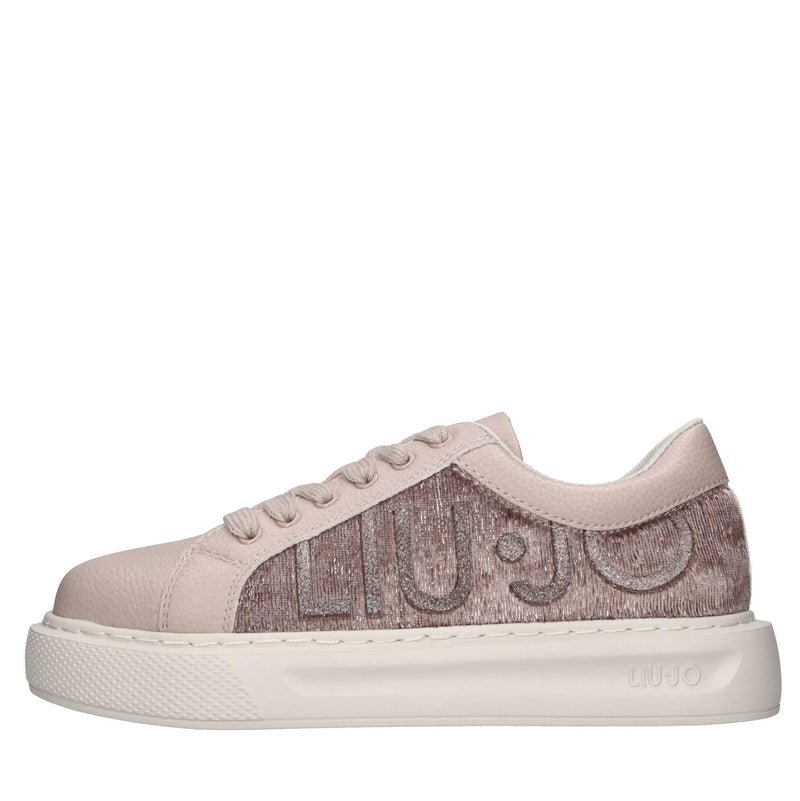 Sneakers in ecopelle e tessuto 