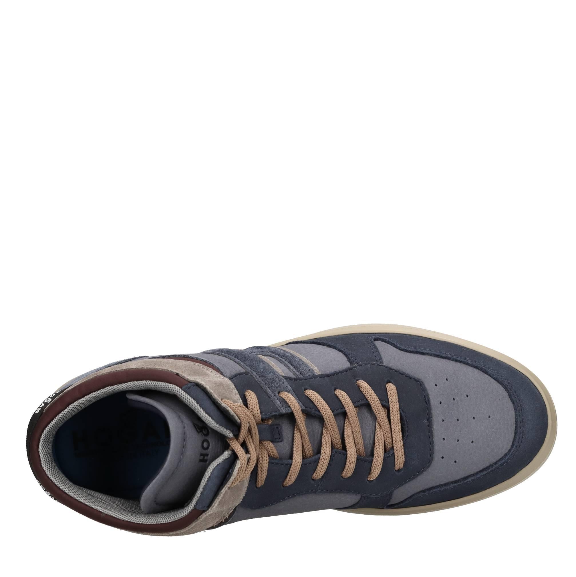 Sneakers in pelle e camoscio 