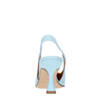 Décolleté slingback in pelle 