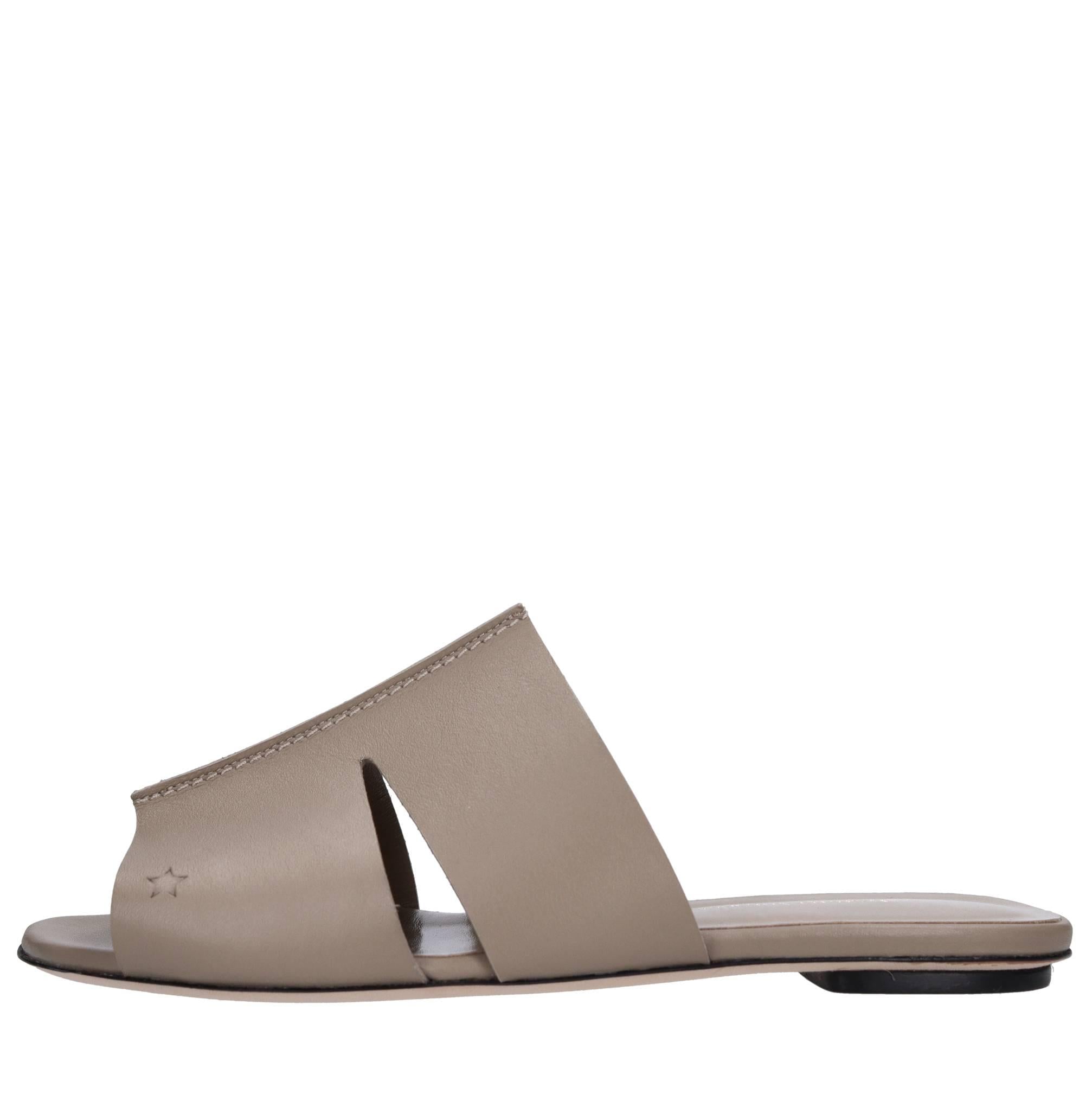 Mules in pelle 