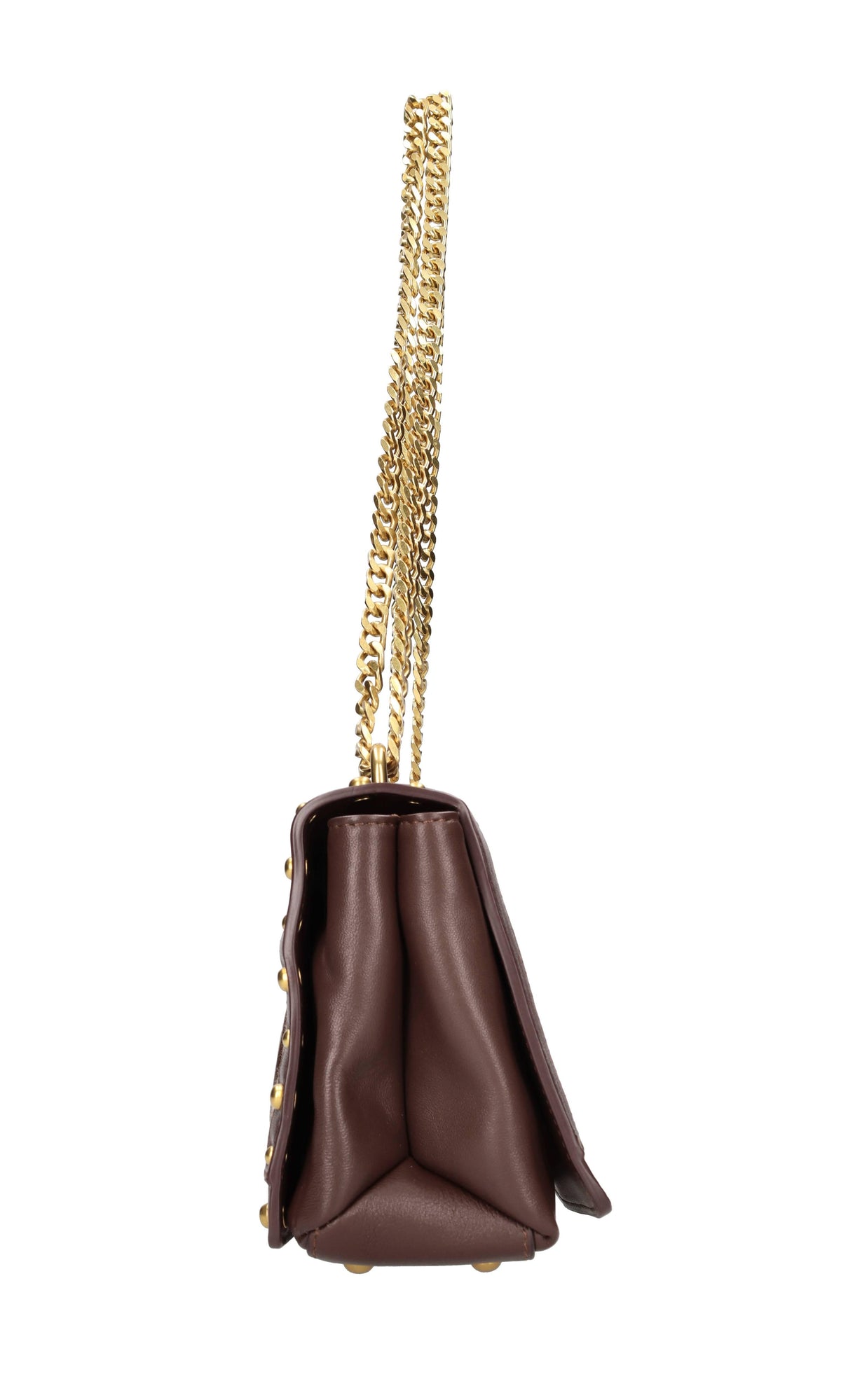 Borsa in pelle e tessuto 