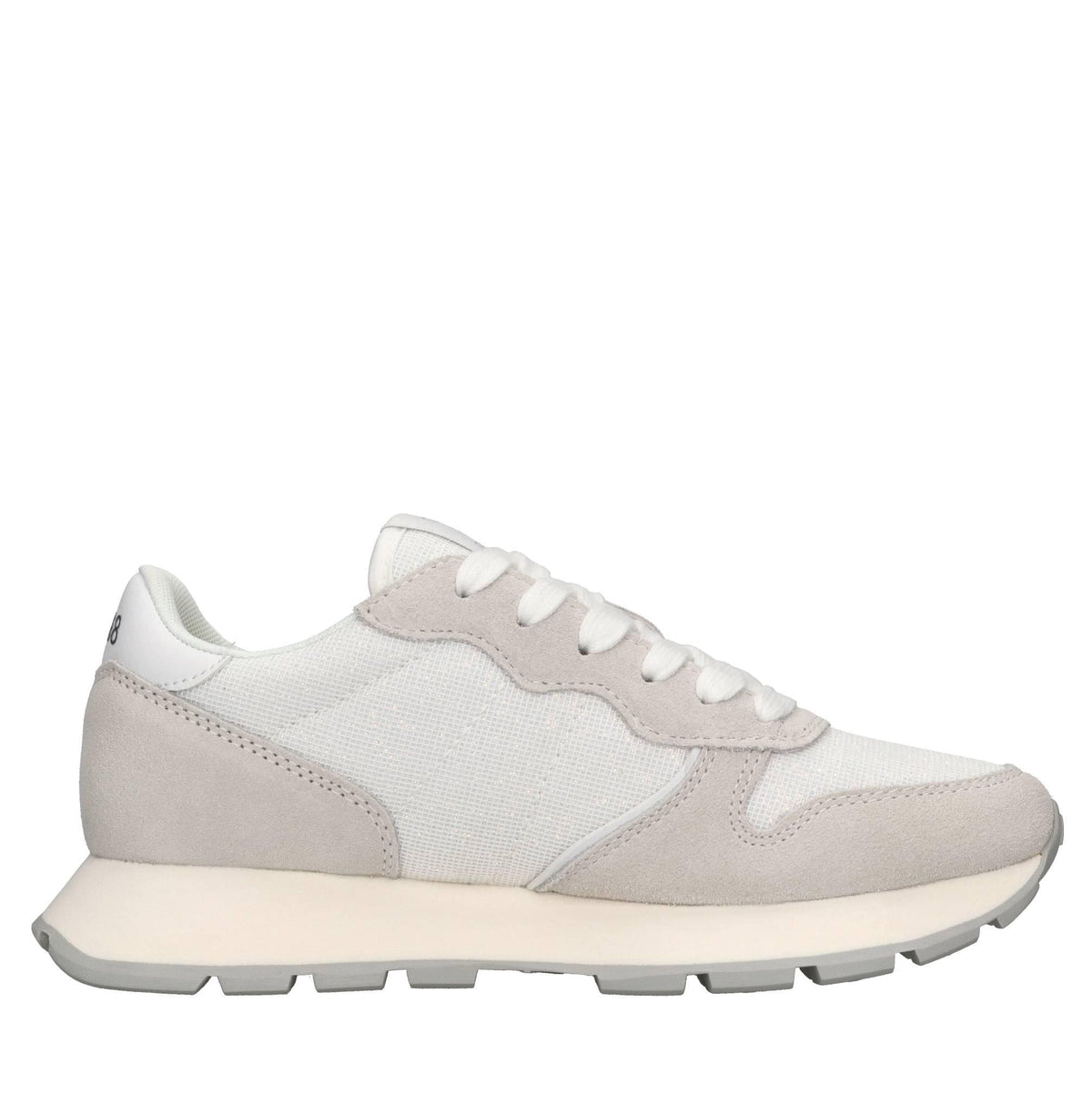 Sneakers modello Z35203 SUN68 in pelle scamosciata e tessuto traspirante glitterato 