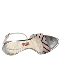 Sandali modello BELLE in pelle e paillettes 
