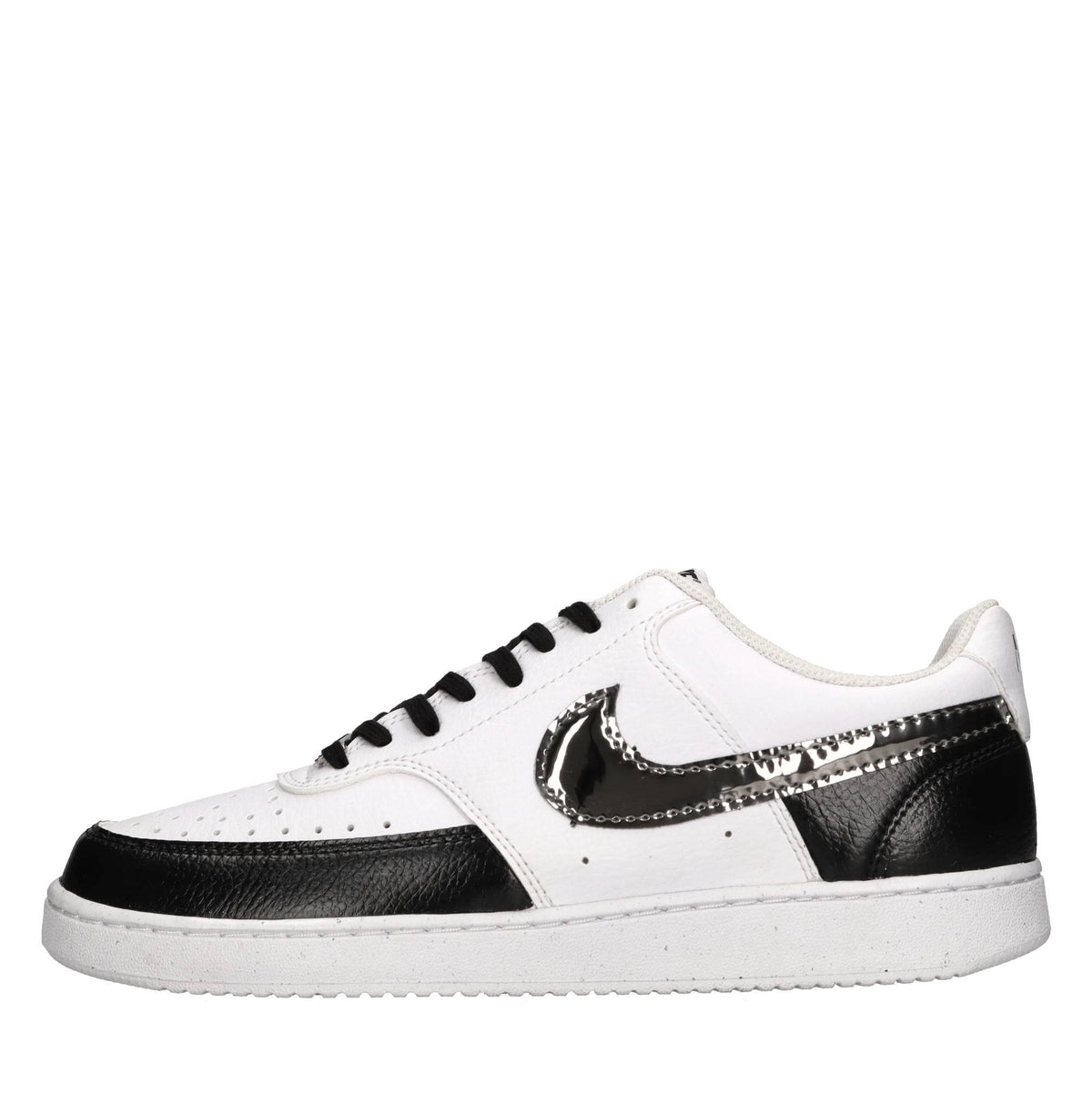 Sneakers in ecopelle e tessuto 