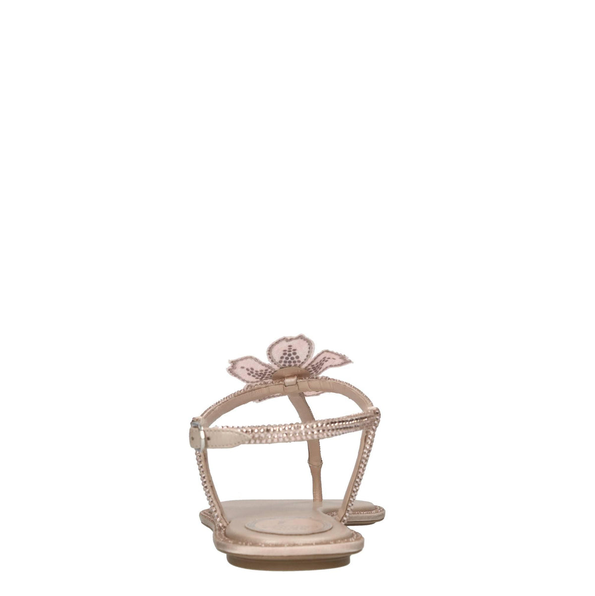 Sandali Floriane in camoscio,raso e strass 