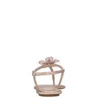 Sandali Floriane in camoscio,raso e strass 