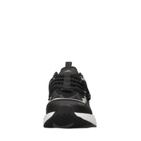 Sneakers in ecopelle e tessuto 