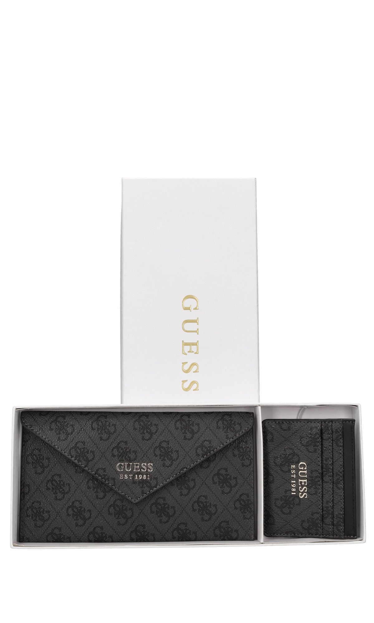 Gift box con portafoglio e portacarte in ecopelle 