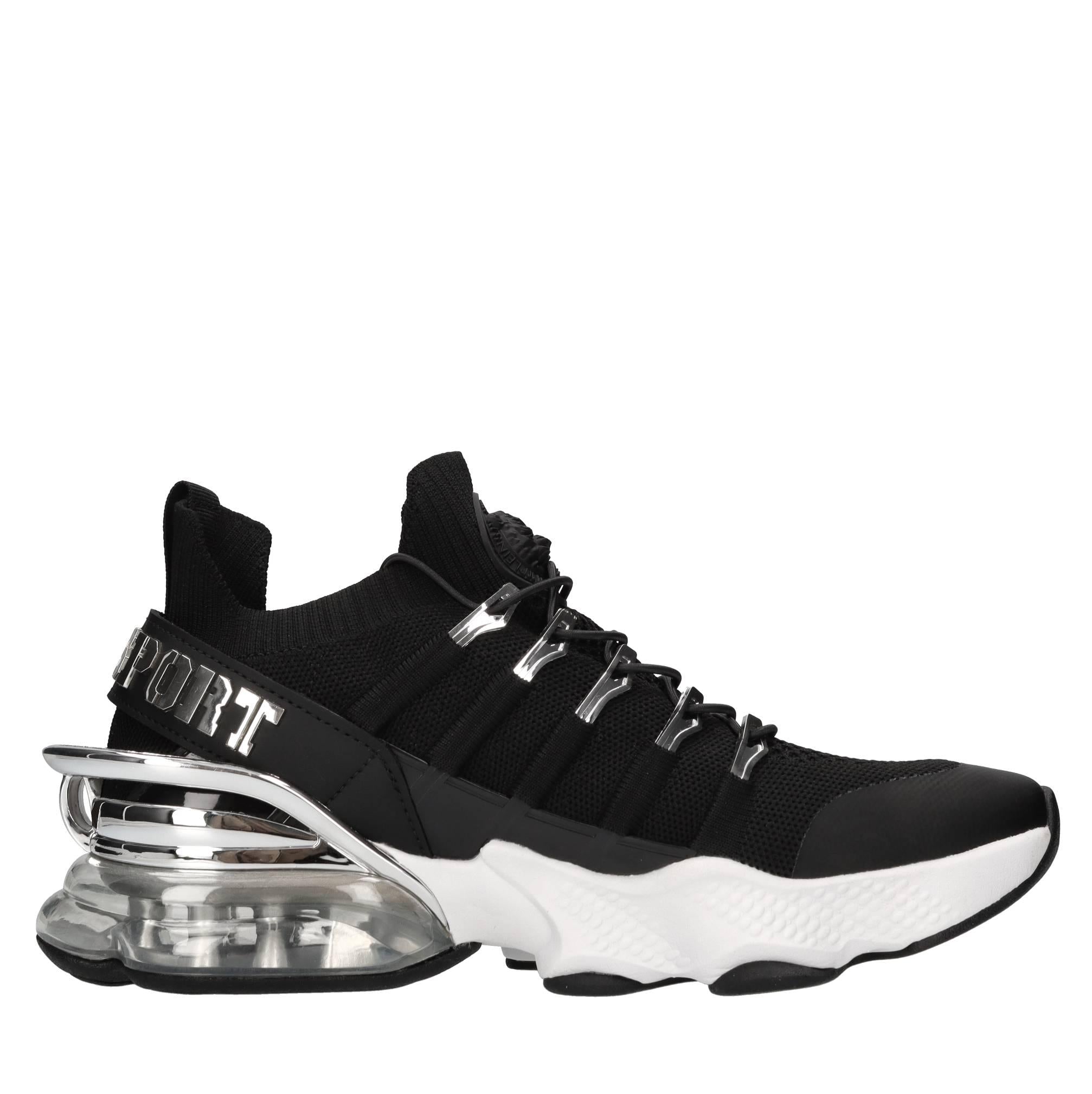Sneakers in ecopelle e tessuto 