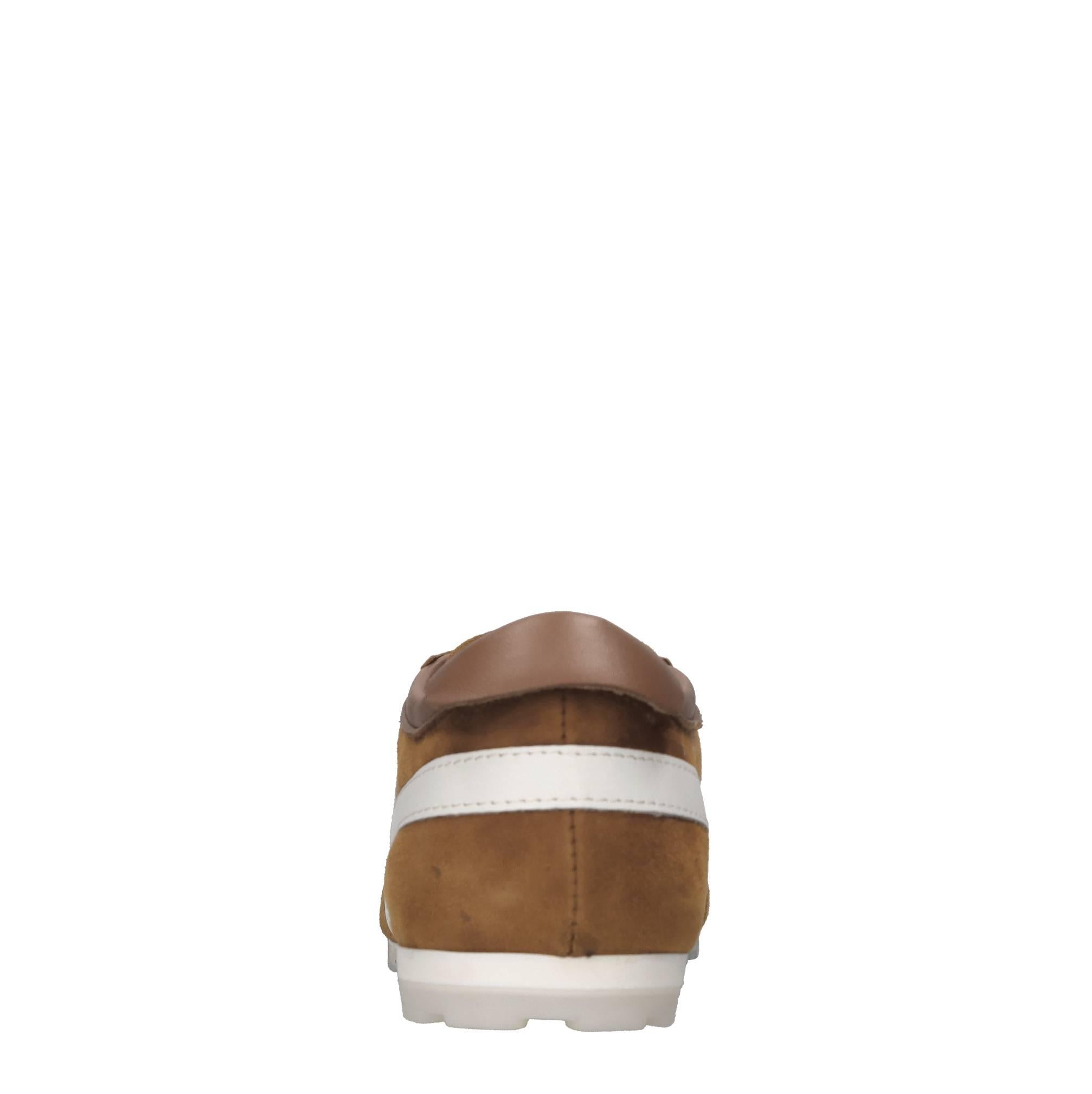 Sneakers in camoscio e pelle 