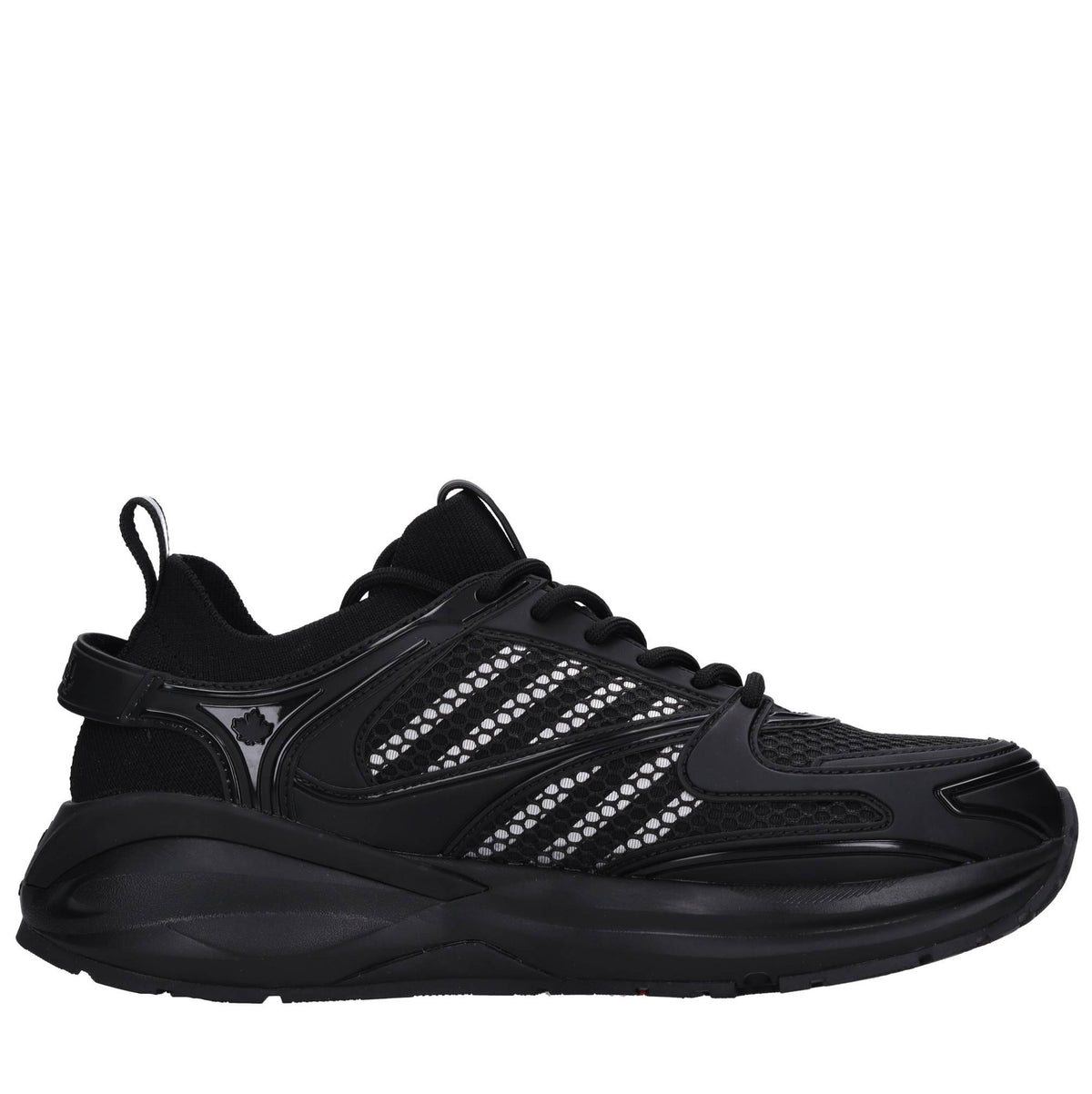 Sneakers in tessuto ed ecopelle 