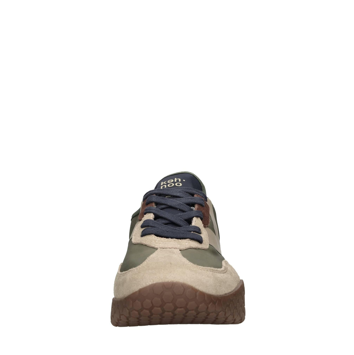 Sneakers in camoscio e tessuto 