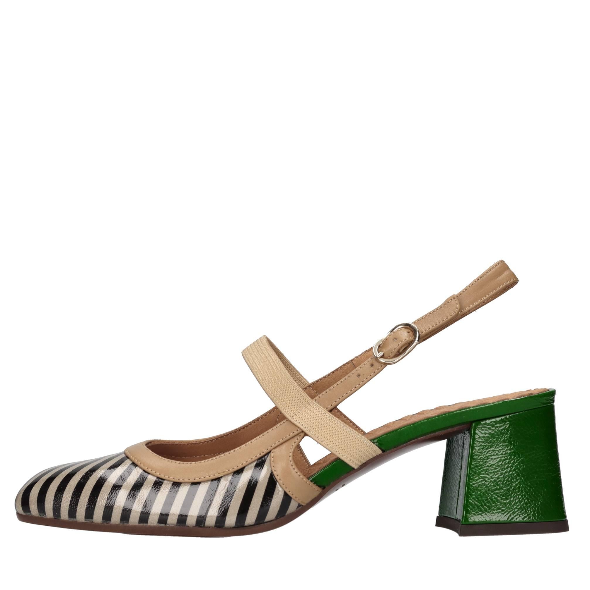 Décolléte slingback in pelle 