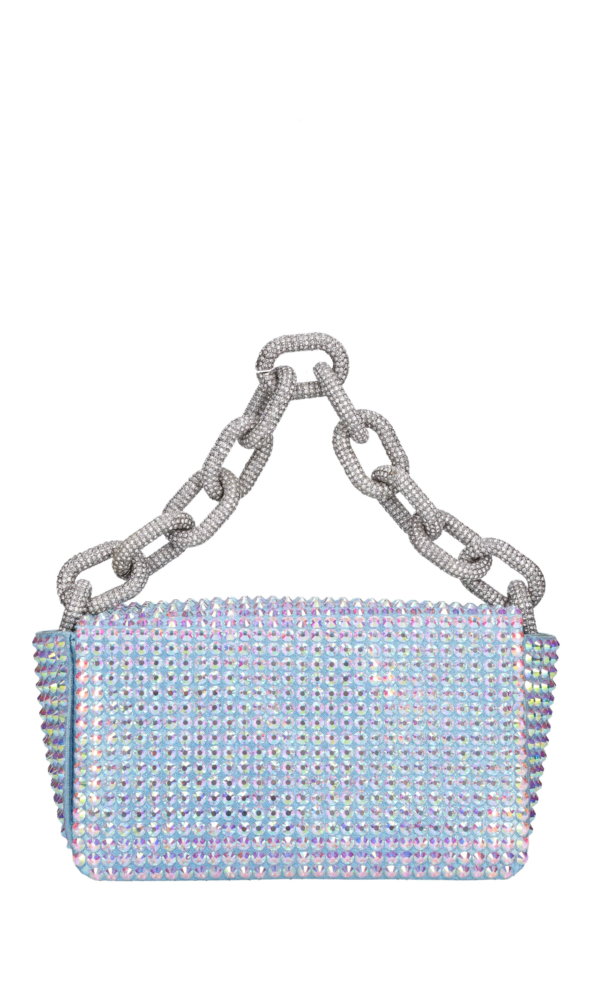 Borsa mini My Dream in raso e strass 