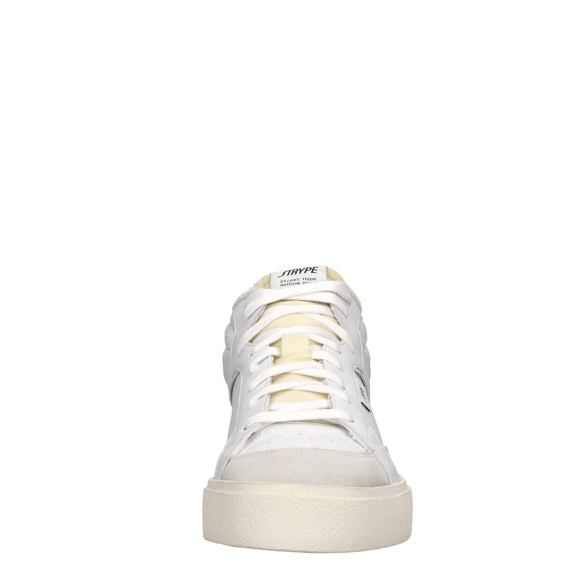 Sneakers in pelle e tessuto 