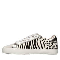 Sneakers in pelle e cavallino 