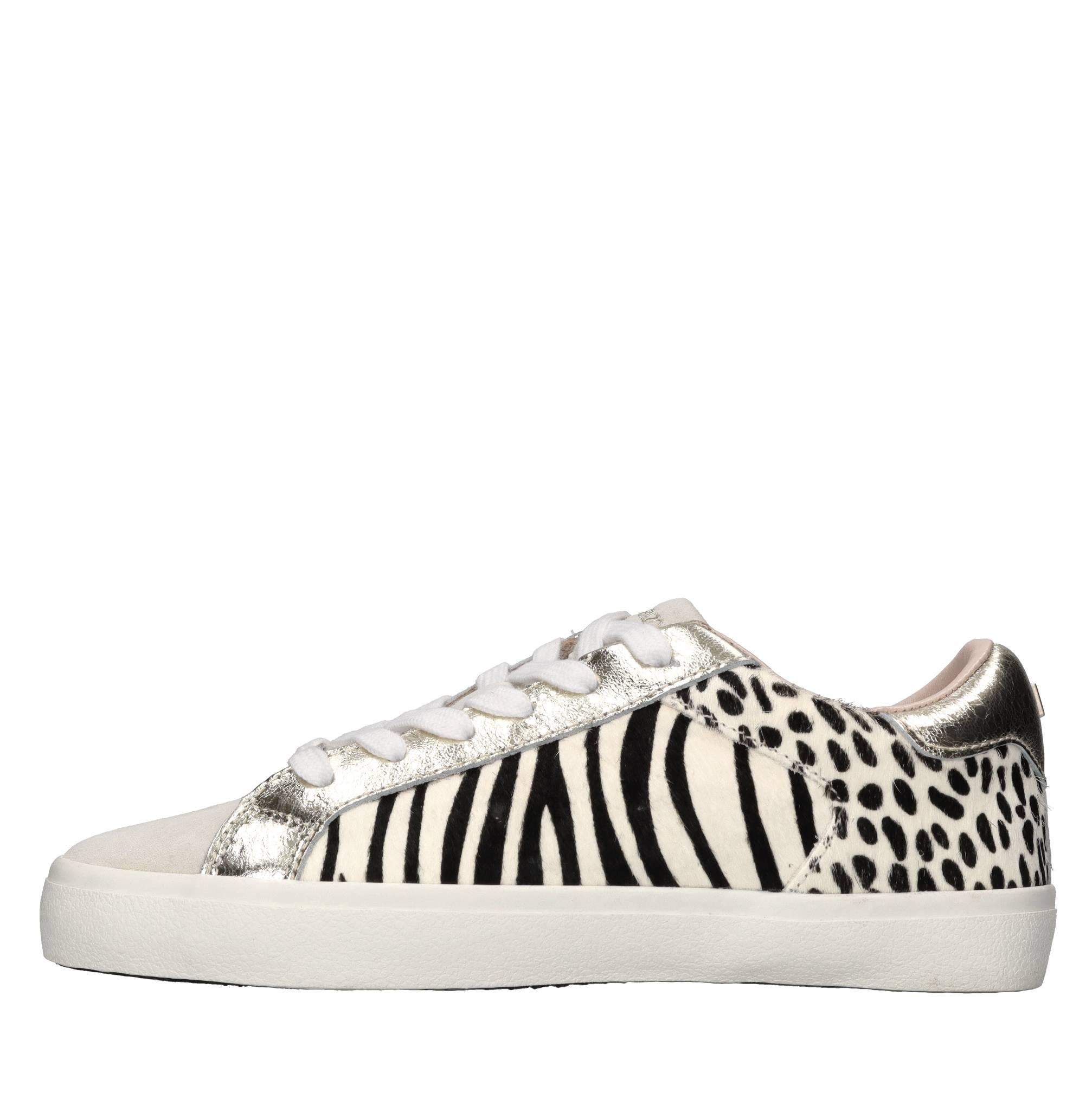 Sneakers in pelle e cavallino 