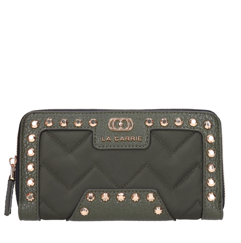 Portafoglio Dark Wave big wallet in ecopelle e tessuto 