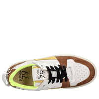 Sneakers in camoscio e tessuto 
