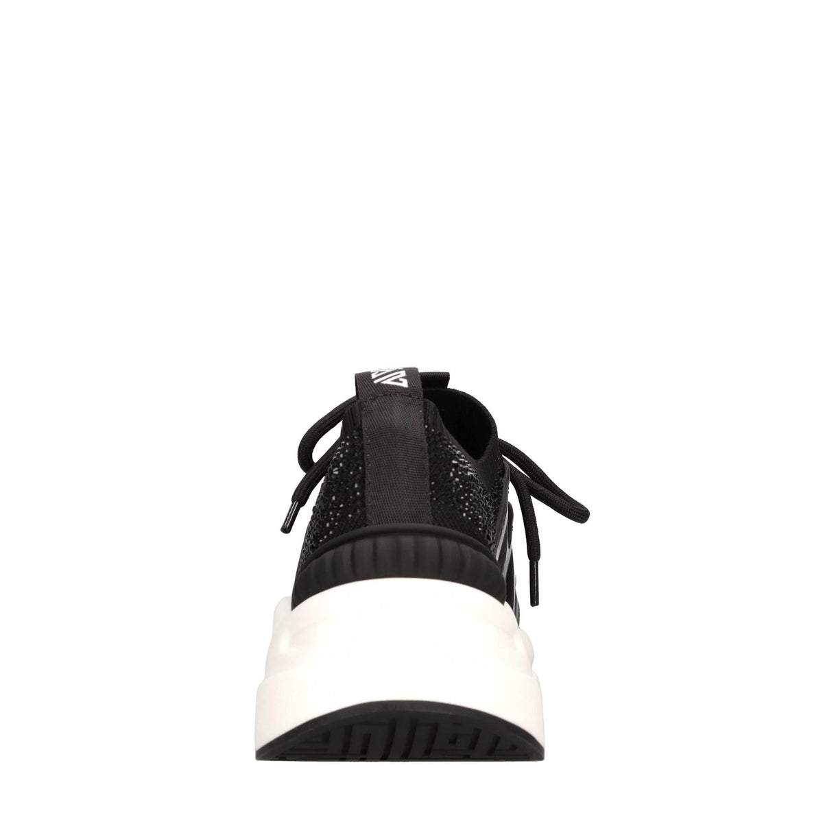 Sneakers in pelle e tessuto 