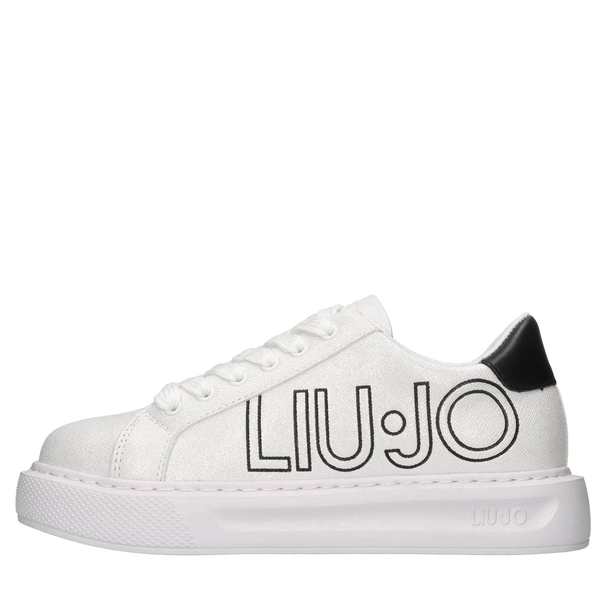 Sneakers in pelle e tessuto 