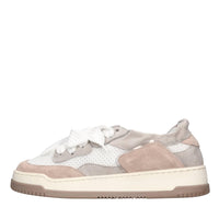 Sneakers in camoscio e tessuto 