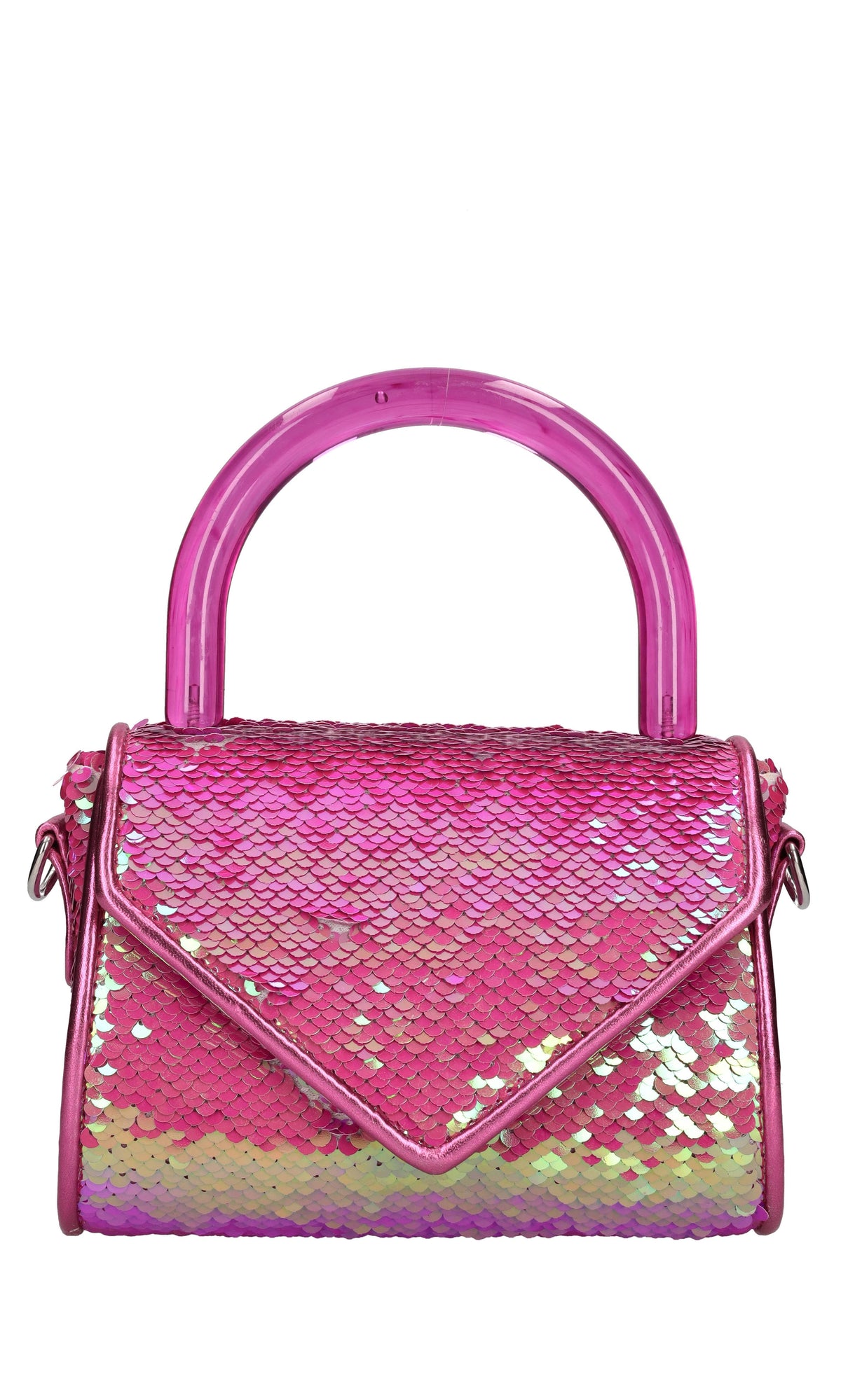 Borsa mini Cookie in tessuto e paillettes 