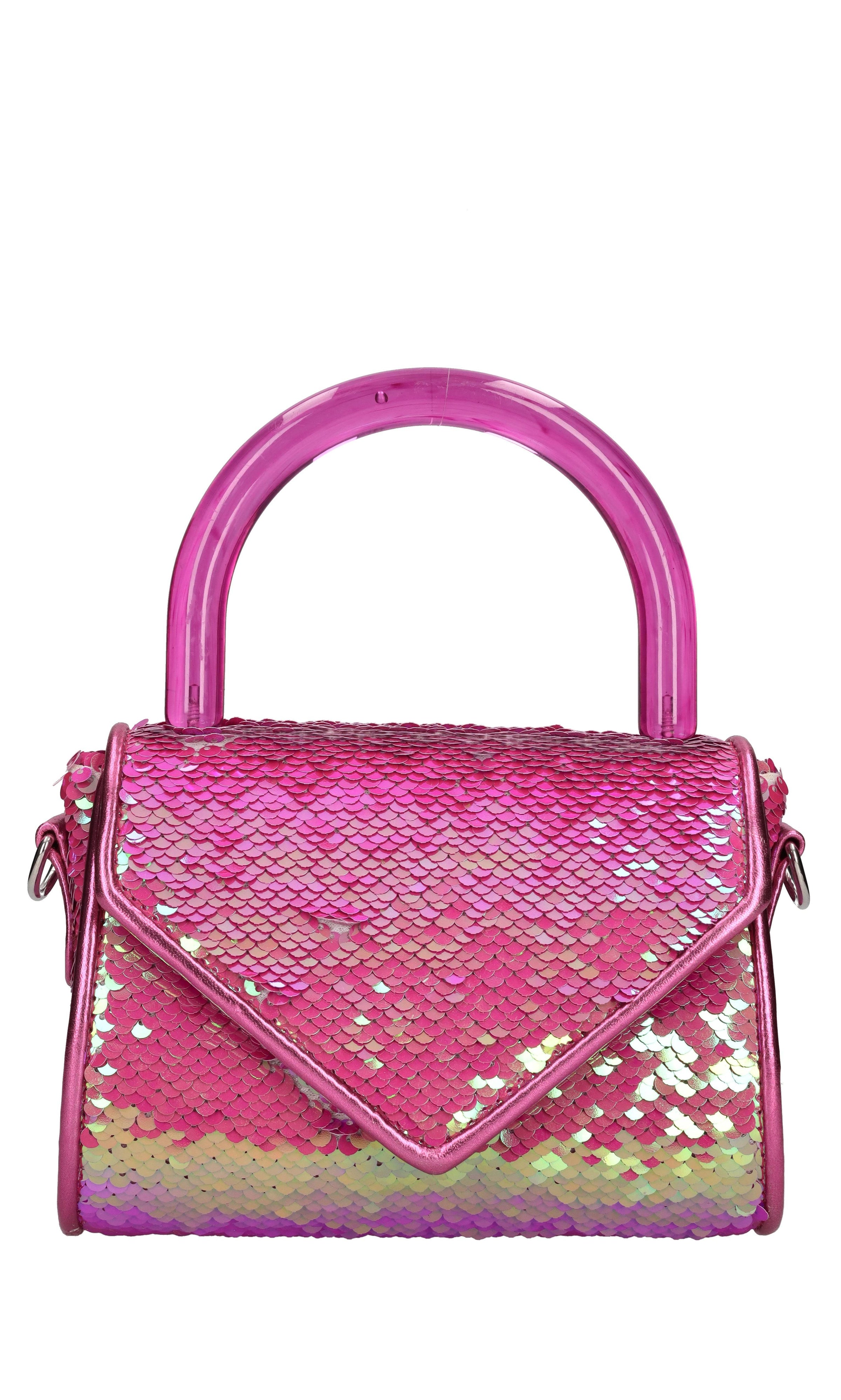 Borsa mini Cookie in tessuto e paillettes 