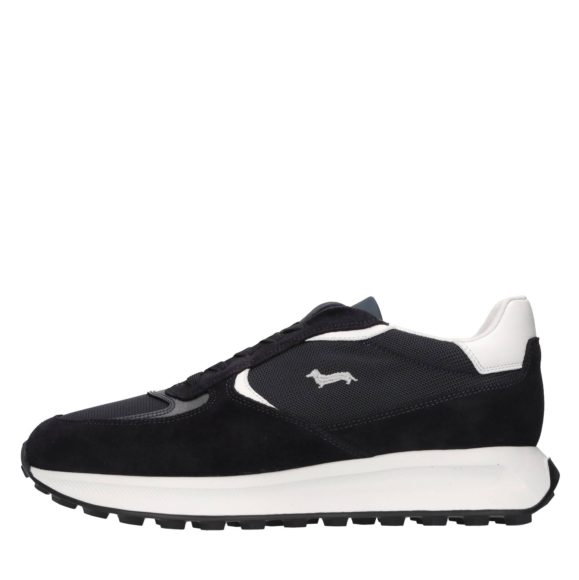 Sneakers in camoscio,pelle e tessuto 