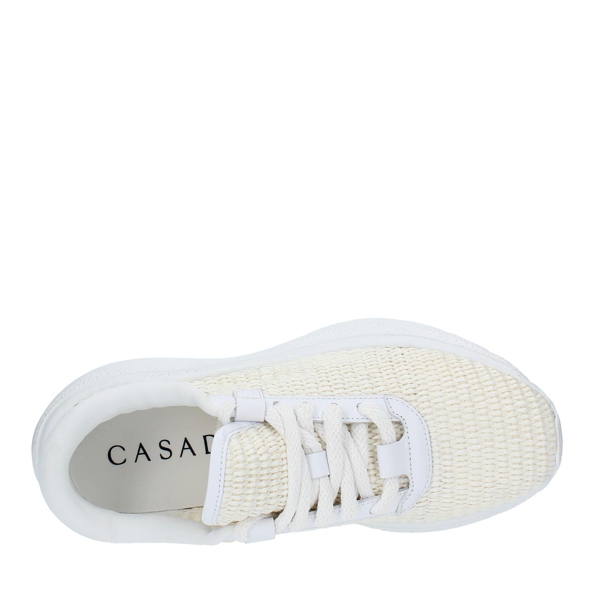 Sneakers CASADEI modello MIA in pelle e rafia 
