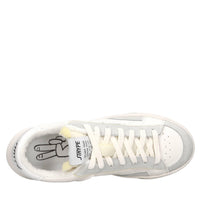 Sneakers in pelle e camoscio 