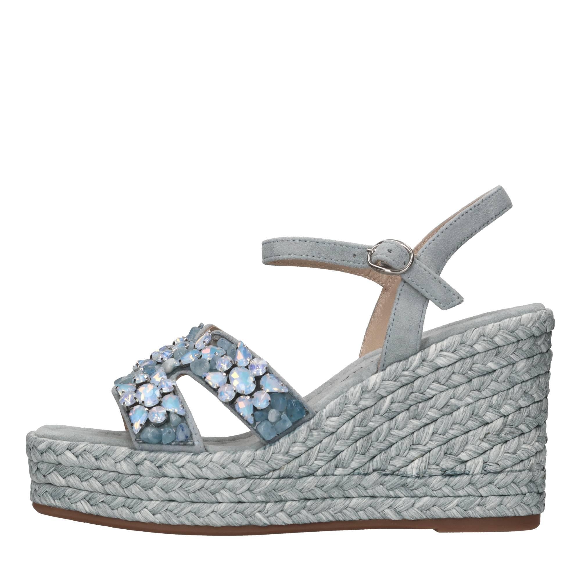 Sandali in pelle strass e pietre 