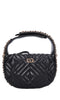 LA CARRIE Night edition Round faux leather bag