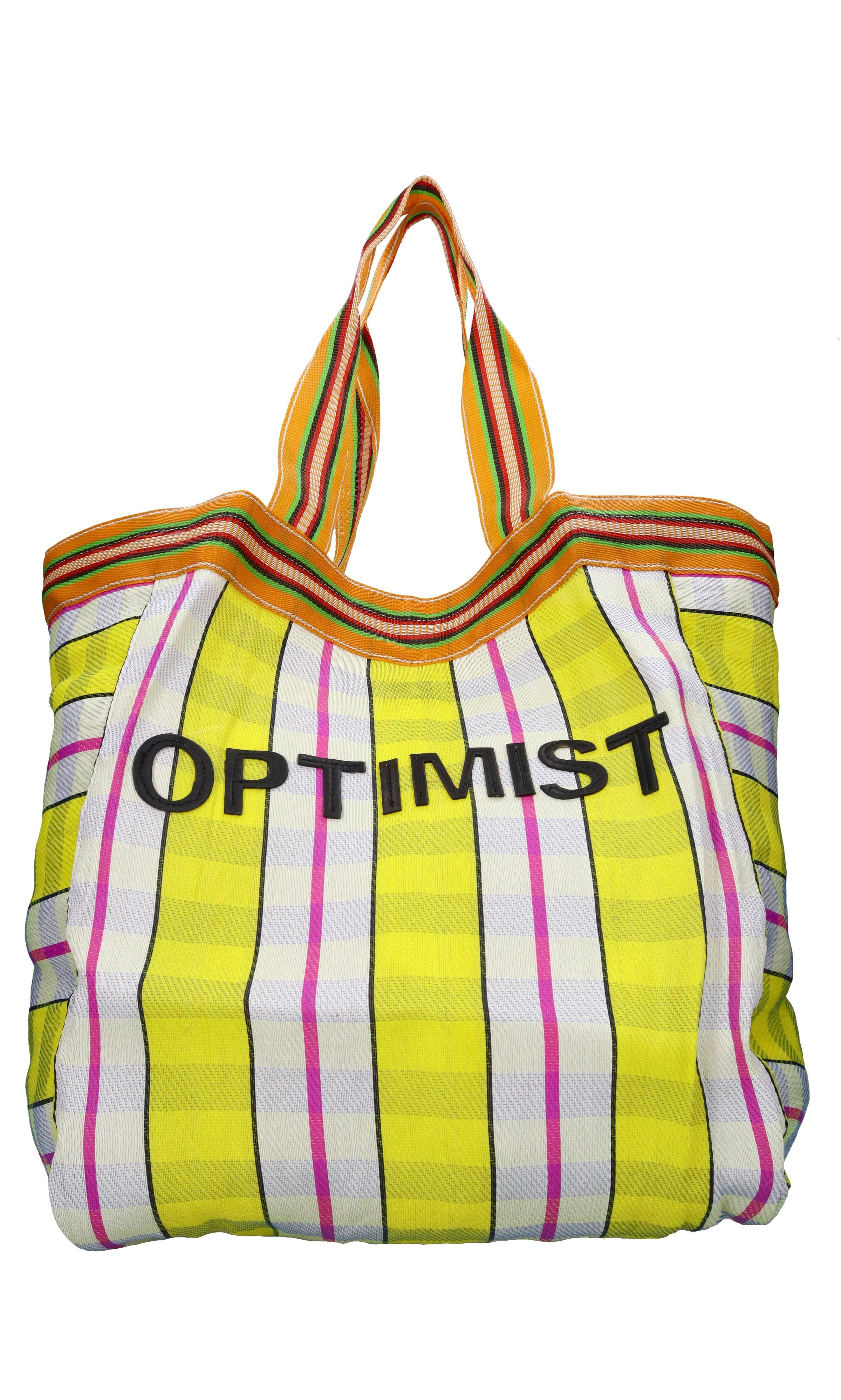Borsa Optimist in plastica riciclata e pelle 