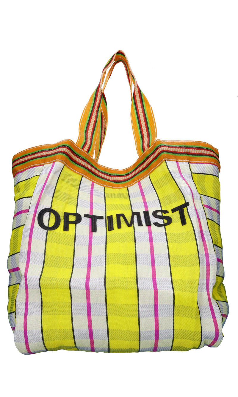 Borsa Optimist in plastica riciclata e pelle 