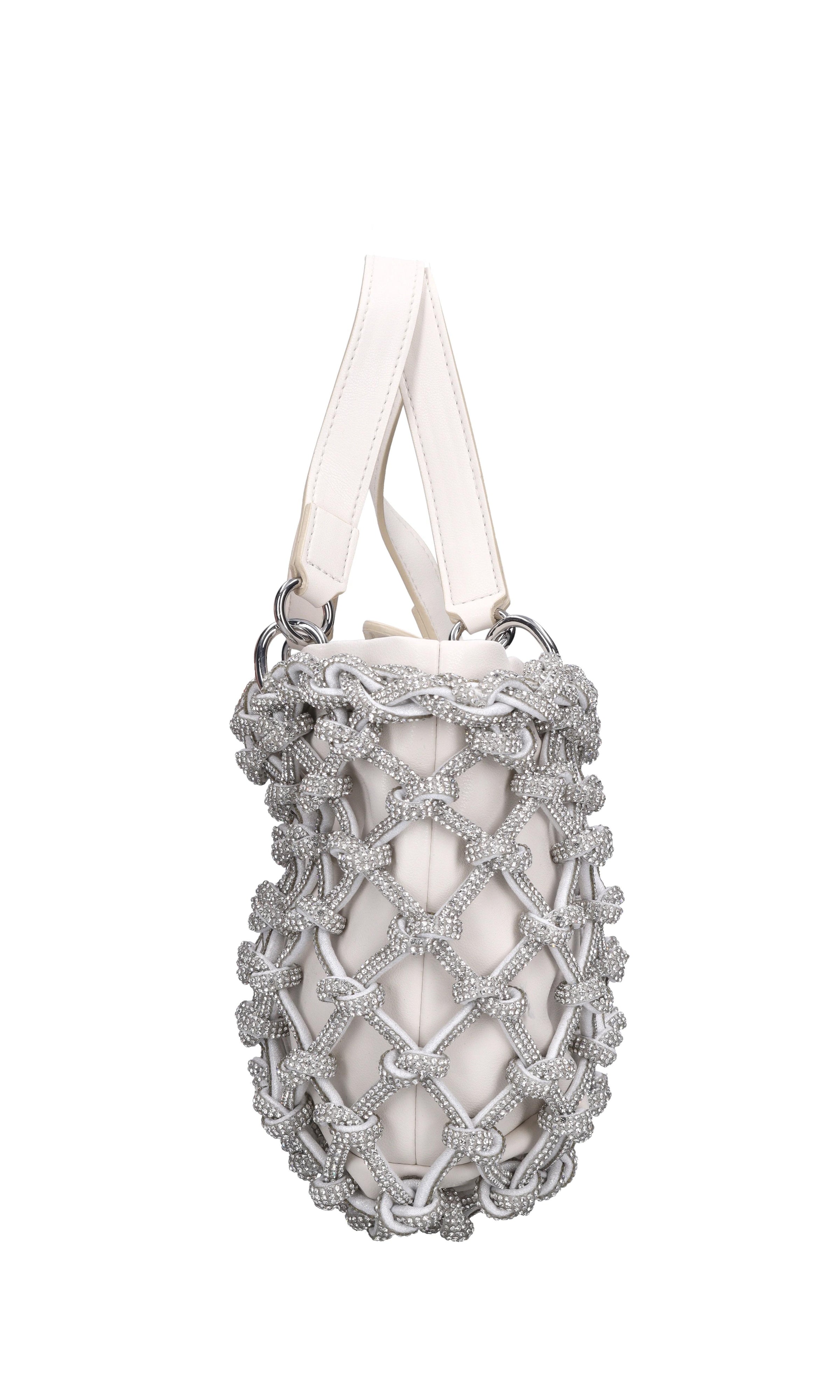 Borsa in ecopelle e strass modello Kobo Knots 