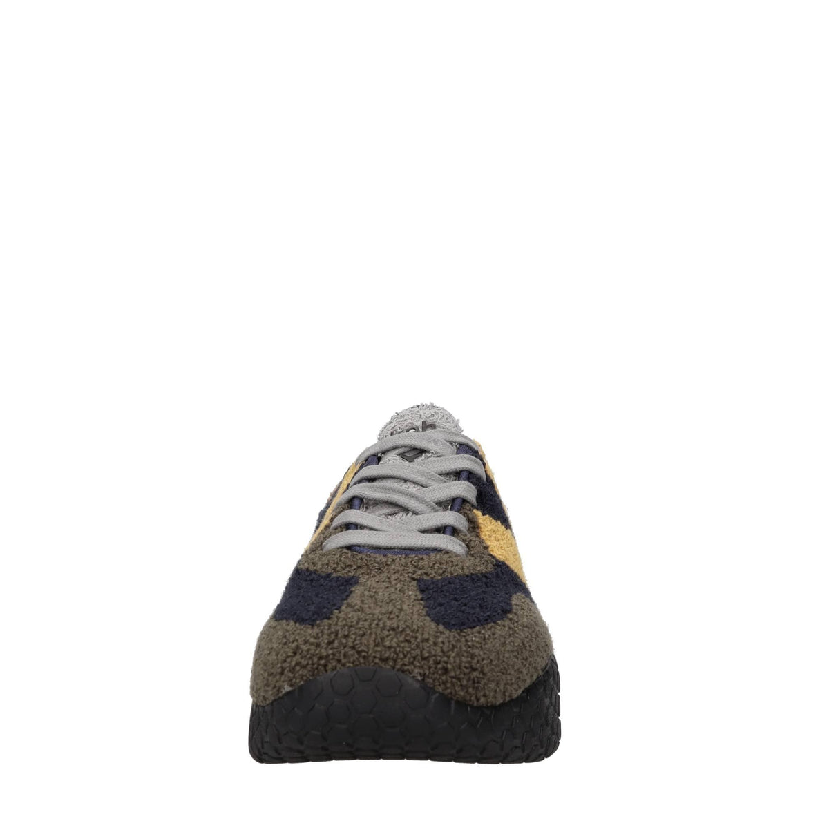 Sneakers vintage in pelliccia floccata 