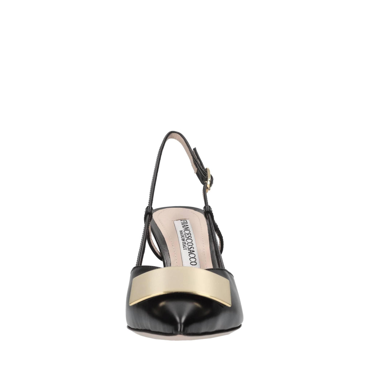 Décolleté slingback in pelle 