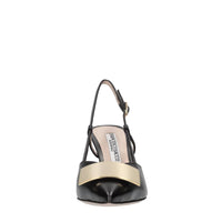 Décolleté slingback in pelle 