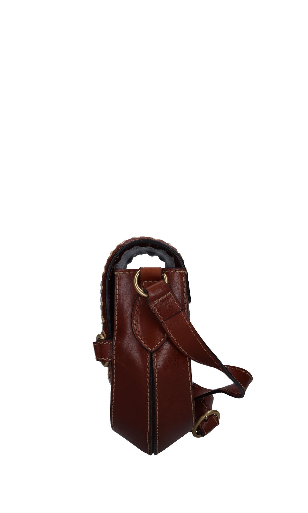 Borsa in pelle e rafia 