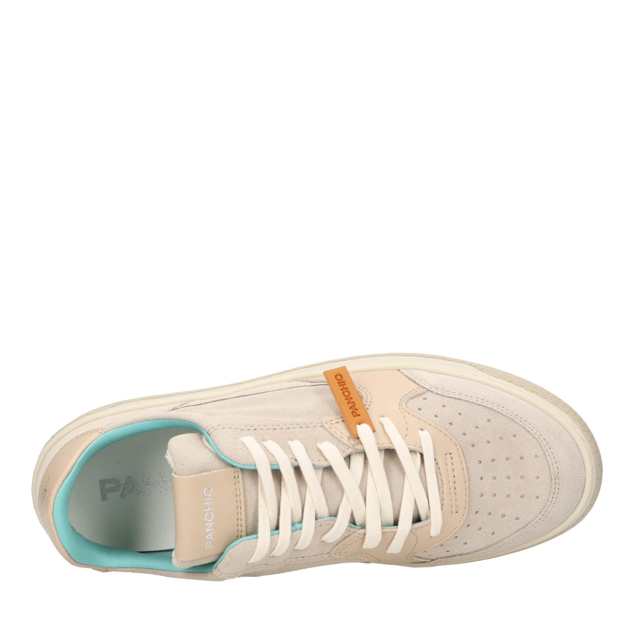 Sneakers modello P02 LOW-TOP di PANCHIC in camoscio con inserti in pelle 