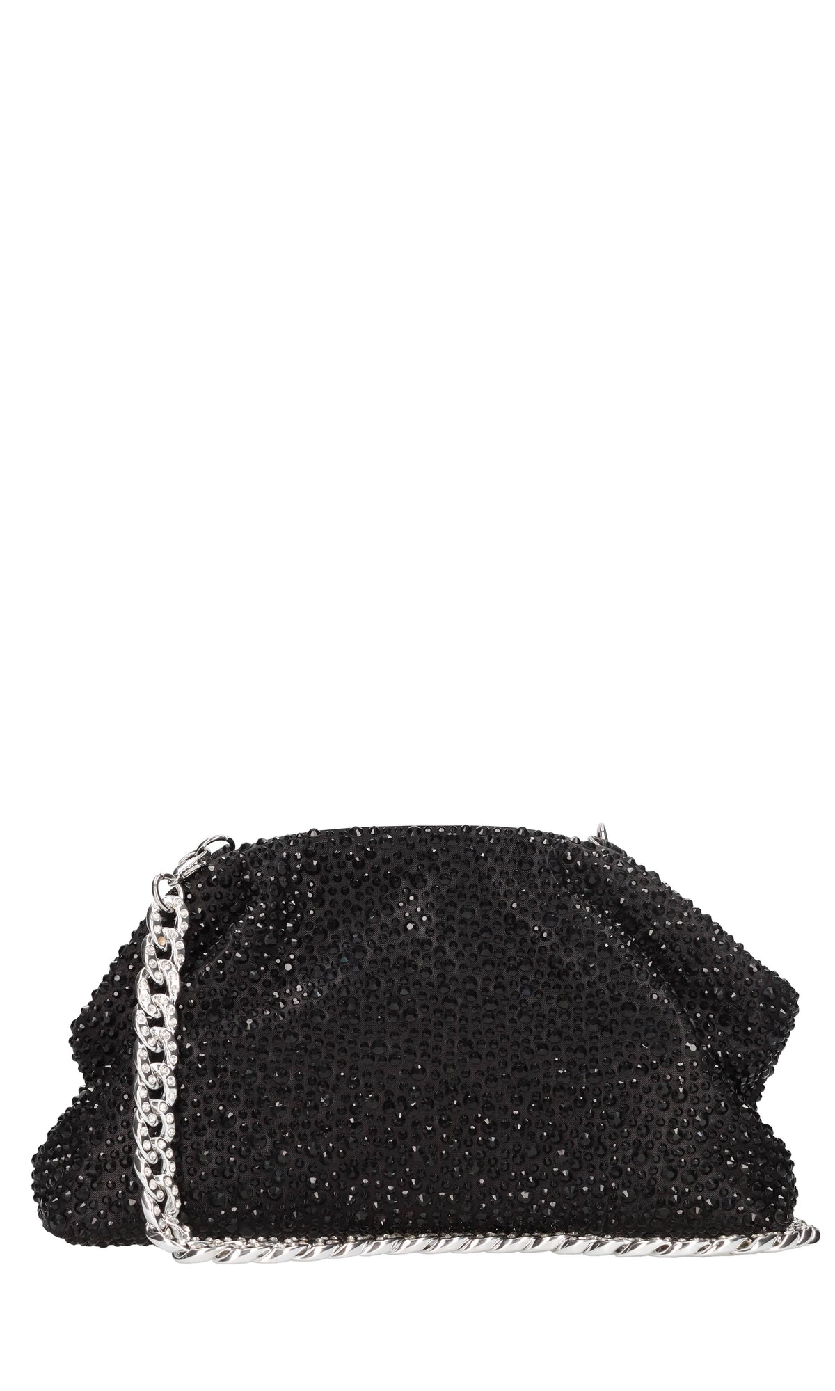 Borsa in tessuto e strass 
