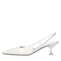 Décolleté slingback in vernice 