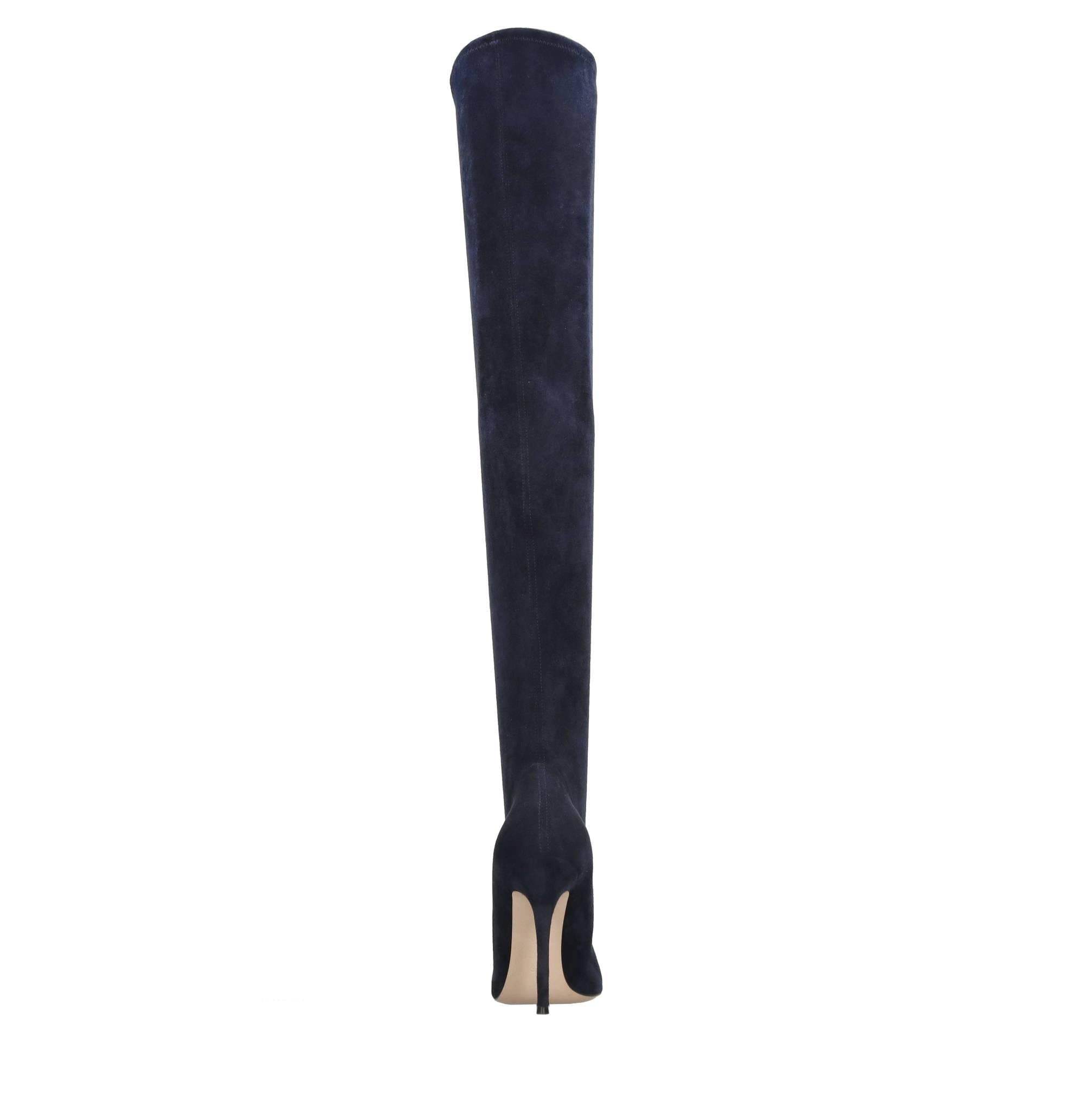 Stivali cuissard in ecocamoscio stretch 