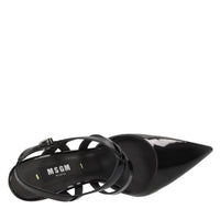 Décolleté slingback in vernice 